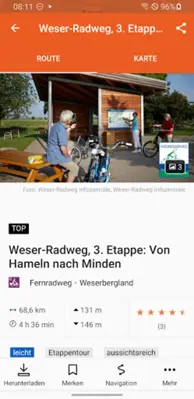 Weser-Radweg android App screenshot 2